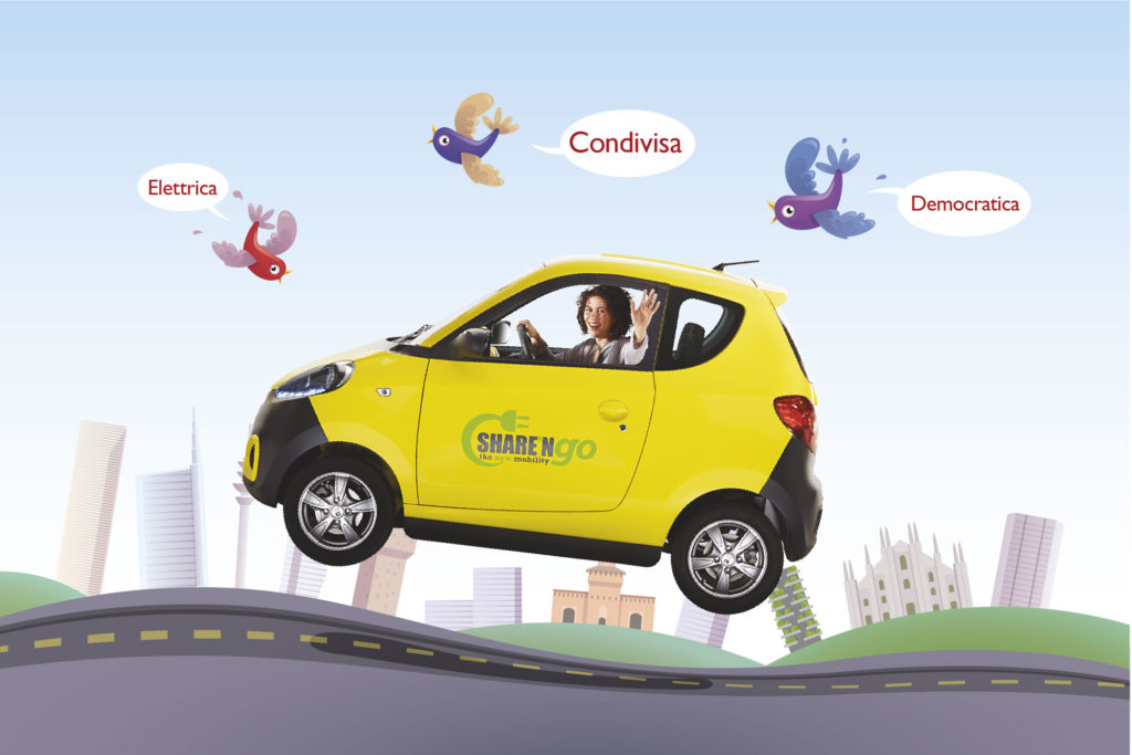 Car Sharing silenzioso secondo Share’NGO